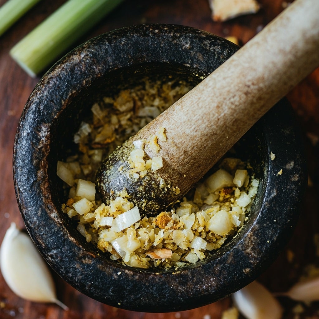 Amok Curry Recipe: How to Make Cambodia’s Iconic Fish Curry at Home 8 Making spice paste for amok curry recipe