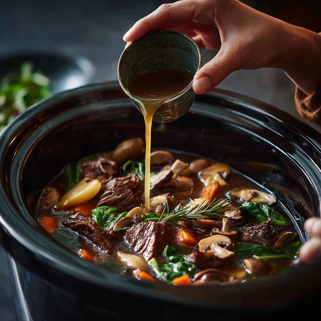 Beef Tips in Crock Pot Recipe for Juicy, Tender, No-Fuss Meals 8 cooking steps for beef tips in crock pot