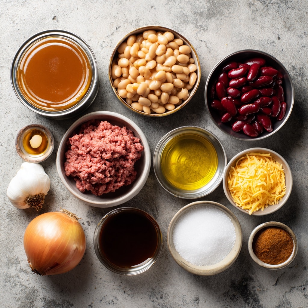 Baked Beans Recipe with Ground Beef (Easy, Hearty & Flavor-Packed) 8 Ingredients for baked beans with ground beef